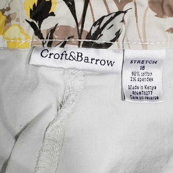 Croft & Barrow Stretch Floral Skort Plus Size 18 - Picture 2 of 5